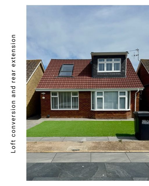 Today we’re excited to share this full renovation project.
Our client was determined to bring her vision to life—and after not one, not two, but three planning applications, we made it happen. By maximising the permitted development allowance, and applying separately for the front dormer, the bungalow is now transformed into a beautiful four-bedroom home, complete with a stunning master suite overlooking the Downs and a first-floor study nook with a luxurious Velux balcony designed to make the most of those views.
#veluxcabrio #renovation #bunaglowrenovation